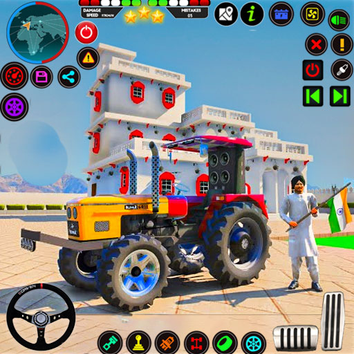 Farming Sim 3D Tractor Game