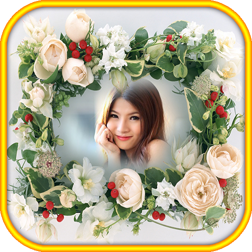 Flower frame ng larawan