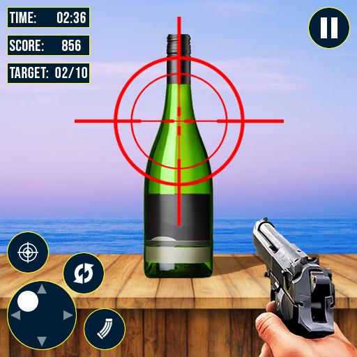 Knockdown Bottle Shooting Game