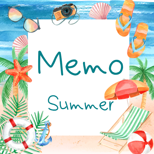 Sticky Memo Notepad Summer