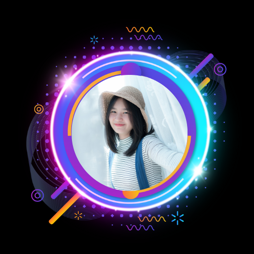 Twibbon Frame Neon