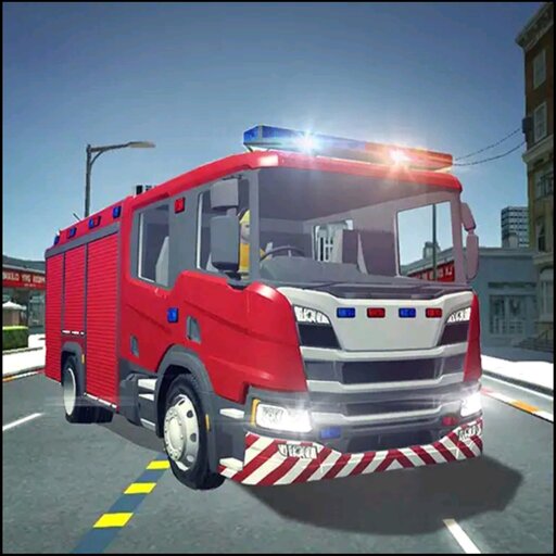 Policía Camión de bomberos 3d