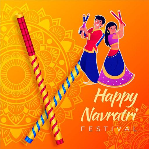 Navratri photo frame