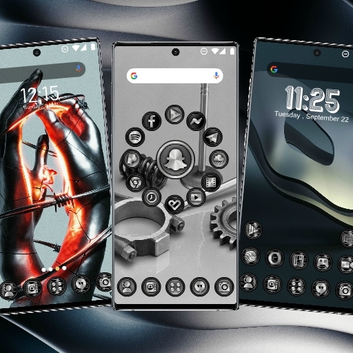 Launcher-Design Silber