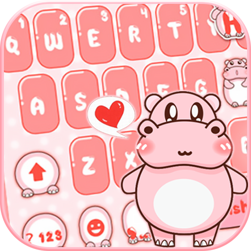 ธีม Pink Cute Hippo