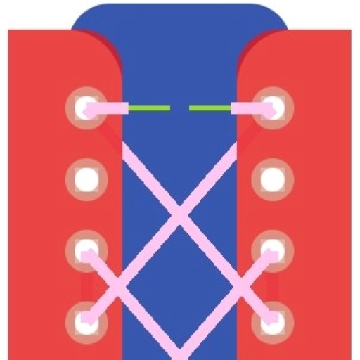 Shoe lacing step by step guide