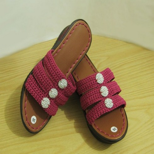 Knitted sandals idea